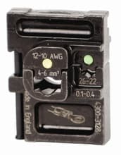 PortaCrimp Die Set For Green & Yellow Insulated Terminals & Splices, Wiha 43128