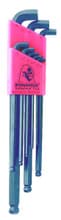 9pc Stubby Ball Hex Key Set, 1.5-10mm, Bondhus 16599