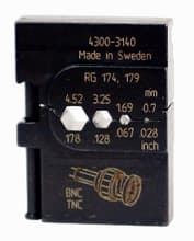 PortaCrimp Die Set for Coaxial Network & Communications, Wiha 43140