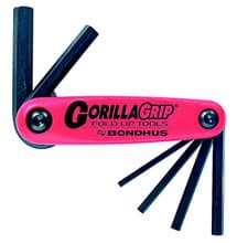 7pc Hex Fold-up Tool Set, 2-8mm, Bondhus 12587