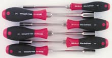 6pc SoftFinish Heavy Duty Nut Driver Inch Set, 3/16-1/2", Wiha 34792