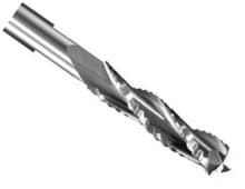 3 Flute Deep Mortise Upcut Rougher Bit, 1/2 Dia, 1-1/2 Cut Length, 1/2 Shank, Vortex 2373R