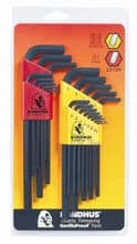 Hex Key Set, 1.5-10mm, .050-3/8", Bondhus 22199