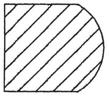 Oval Edge Half-Bullnose Bit, 1-1/2 Bead Opening, 1/4 Bead Depth, 1/2 Shank, Southeast Tool SE1480