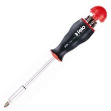 Screwdriver Bit Holder SQ Set w/Fixed Long Blade, Slotted, Phillips, Square, Felo 52765