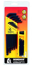 Ball Hex Key Set 10937 & GorillaGrip Fold-up Hex Set 12589, Bondhus 14189