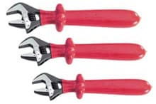 3pc Insulated Adjustable Wrench Set, Wiha 76290