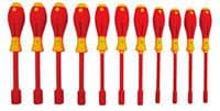 11pc Insulated Inch Nut Driver Set, 5/32-5/8", Wiha 32296