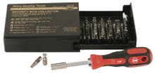 39pc Security Bits Collector Set w/ Drive-Loc VI Adjustable Handle, Wiha 71997