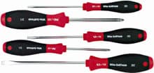5pc SoftFinish Screwdriver Set, Slotted/Phillips, Wiha 30295