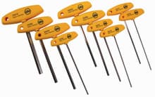 10pc T-Handle Hex Set, 3/32-3/8, Wiha 33492