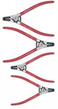 4pc Angled External Retaining Ring Pliers Set, Shape B, Wiha 32629