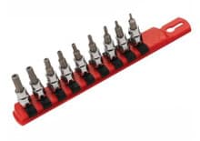 9pc Security Hex Bit Socket Set, 5/64-1/4", 3/8 Drive, Wiha 71999