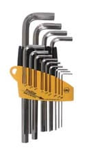 13pc Nickel Long-Arm Hex L-Key Set, .050-3/8", Wiha 35295