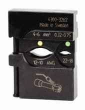 PortaCrimp Die Set for Yellow/Green heat shrink connectors, Wiha 43162