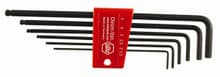 6pc Ball End Hex L-Key Long Arm Set, 1.5-5mm, Wiha 36992