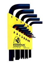 13pc Hex Key Set, .050-3/8", Short, Bondhus 12237