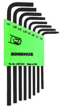 8pc Torx L-Key Set, Long, T6-T25, Bondhus 31832