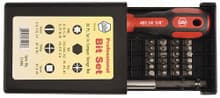 26pc Security Bits Collector Set, Torx/Phillips/Pozidriv/Square/Hex Inch, Wiha 71994