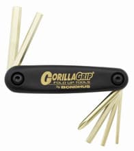 Fold-up Tool "Metric Cycle Buddy", 3-8mm Hex, PH2, Bondhus 12594