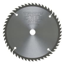 Power Tool Saw Blade, 6-1/2" Dia, 52T, 0.063" Kerf, 5/8" KO Arbor, Tenryu PT-16552-T