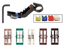 Cassette 3-Step Hand-Stripping Tool 11pc Set, Wiha 44292