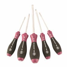 5pc Micro Finish Slotted/Phillips Screwdriver Set, Wiha 52090