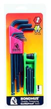 Ball Hex Key Set 10999 & GorillaGrip Fold-up Torx Set 12632, Bondhus 14126